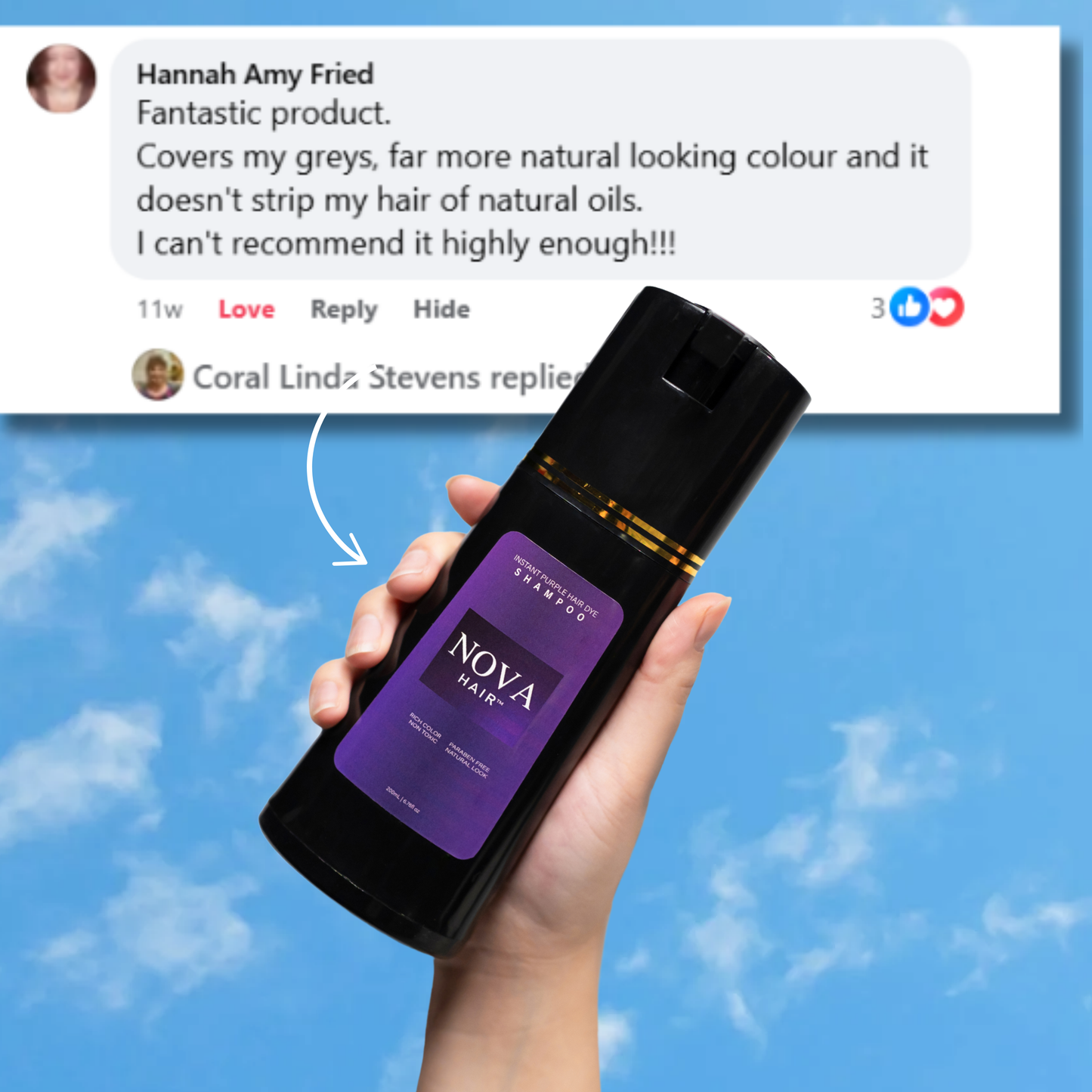 Nova Hair™ Instant Dye Shampoo