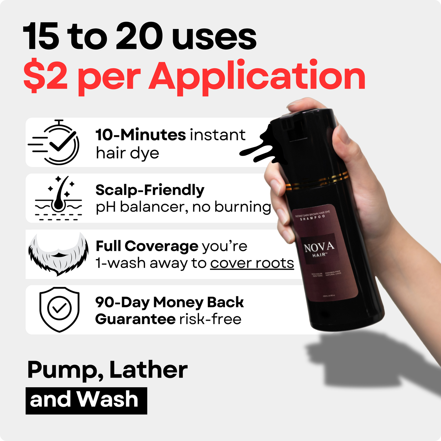 Nova Hair™ Instant Dye Shampoo