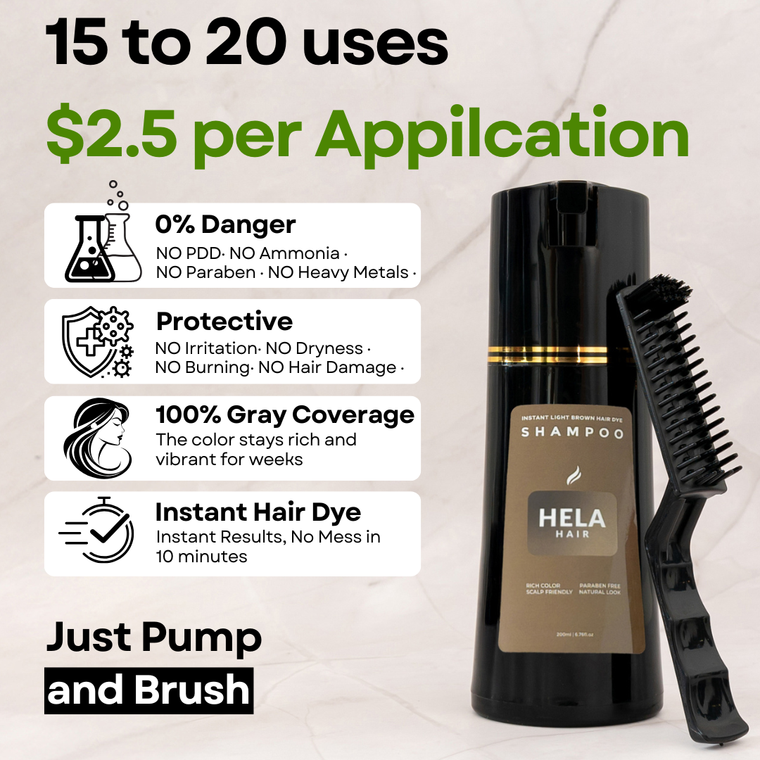 Hela Hair™ Instant Hair Dye (Full Coverage)