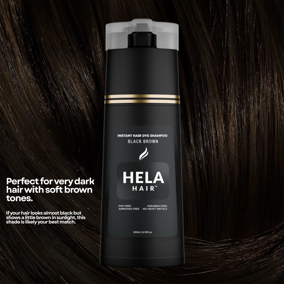 PPD-Free Instant Hair Dye Shampoo