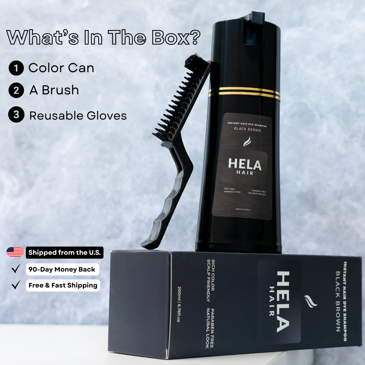 Hela Hair™ - Instant Hair Dye Shampoo